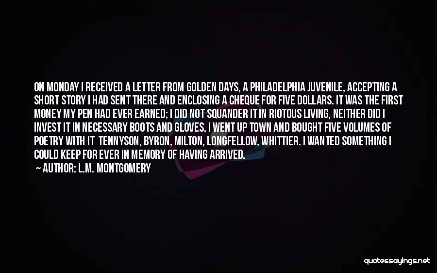 Philadelphia Story Quotes By L.M. Montgomery