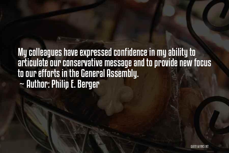 Philip E. Berger Quotes 1908469