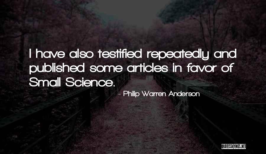 Philip Warren Anderson Quotes 1726045