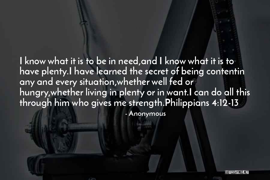 Philippians 4 12 13 Quotes By Anonymous Philippians 4 12 13 Quotes By Anonymous