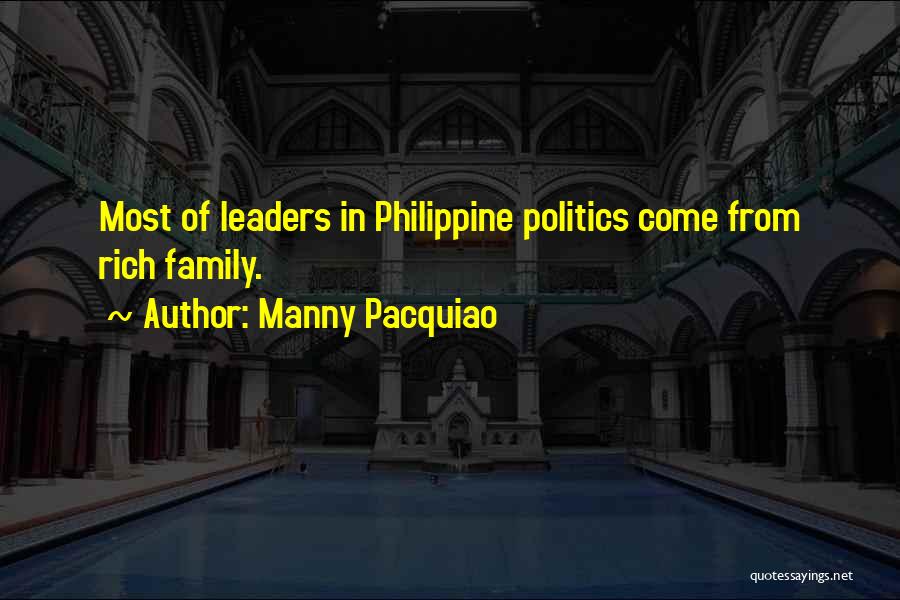 Philippine Politics Quotes By Manny Pacquiao