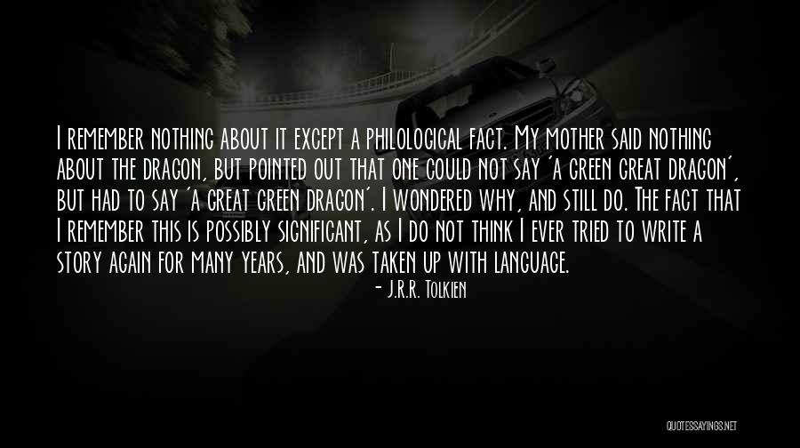 Philological Quotes By J.R.R. Tolkien