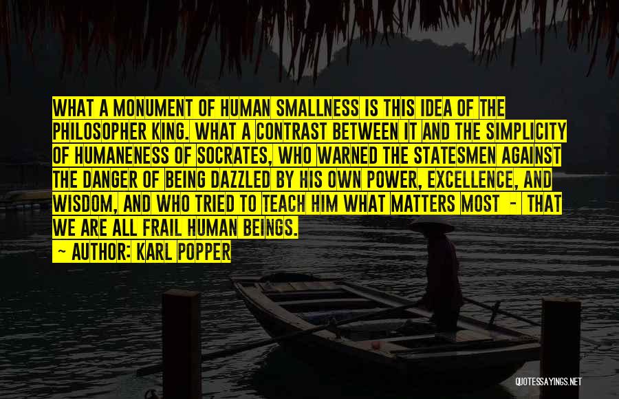 Philosopher King Quotes By Karl Popper