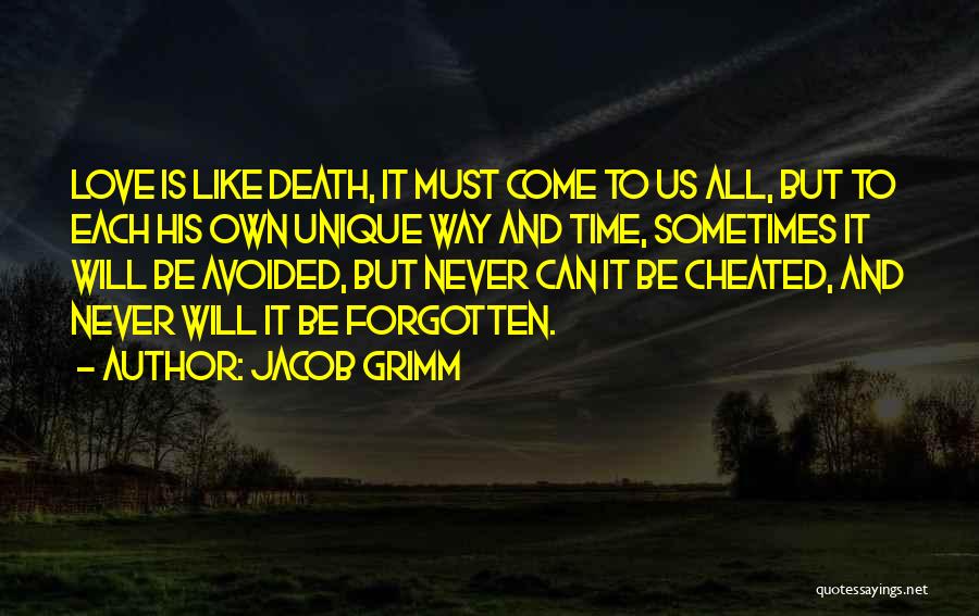 Philosophical Death Quotes By Jacob Grimm