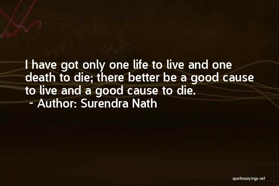 Philosophical Death Quotes By Surendra Nath