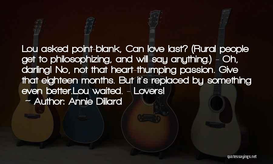 Philosophizing Quotes By Annie Dillard