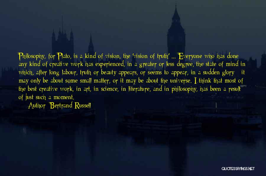 Philosophy About Beauty Quotes By Bertrand Russell