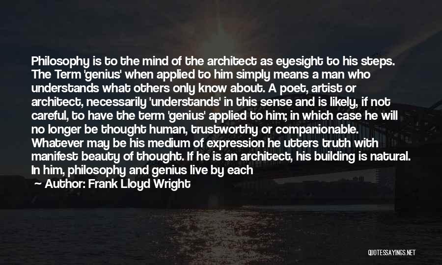 Philosophy About Beauty Quotes By Frank Lloyd Wright