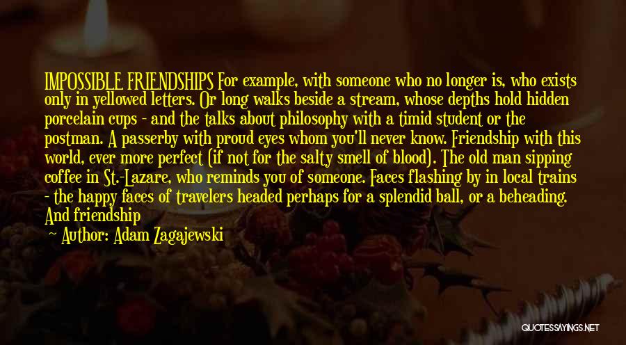 Philosophy About Friendship Quotes By Adam Zagajewski
