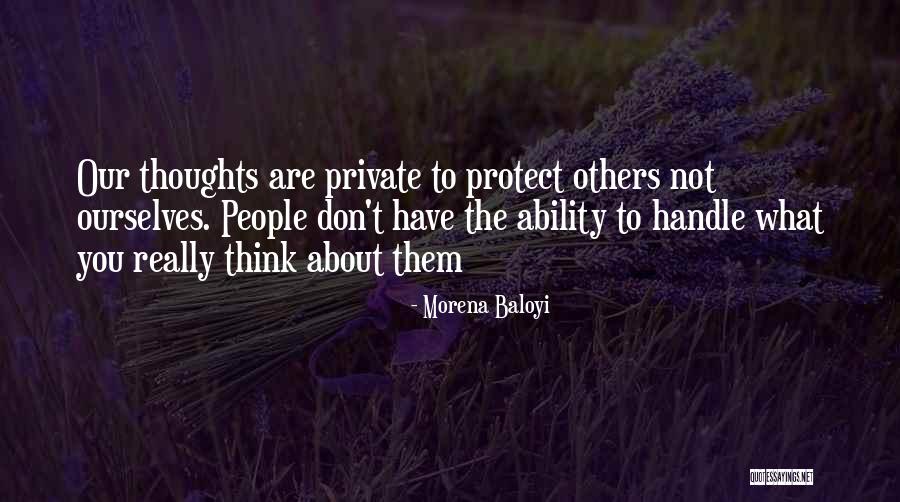 Philosophy About Nature Quotes By Morena Baloyi