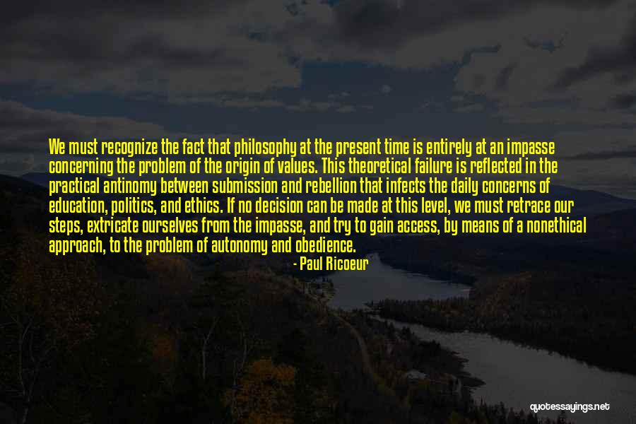 Philosophy And Ethics Quotes By Paul Ricoeur