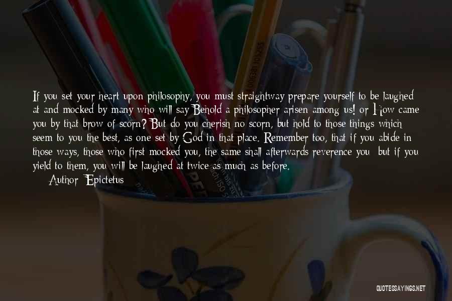 Philosophy And God Quotes By Epictetus