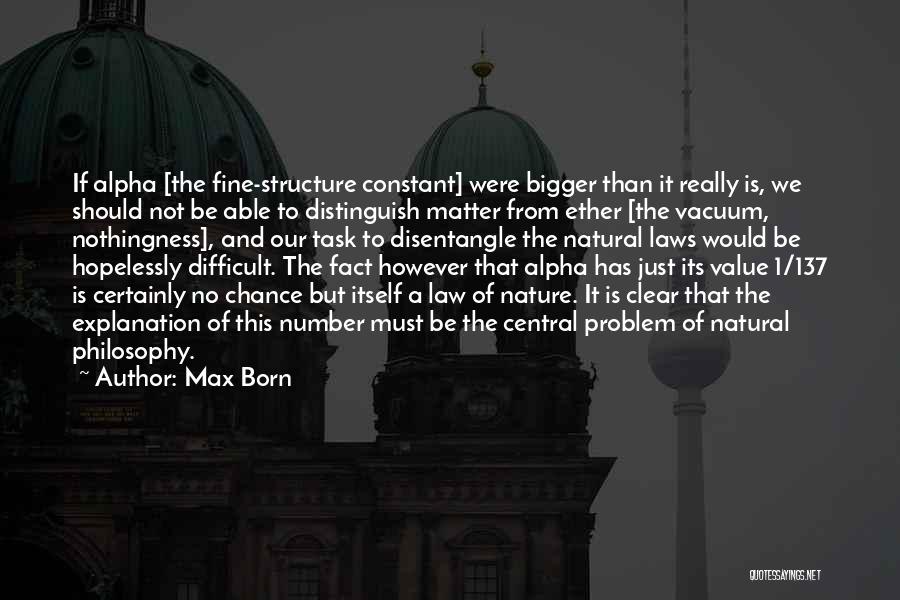 Philosophy Law Quotes By Max Born