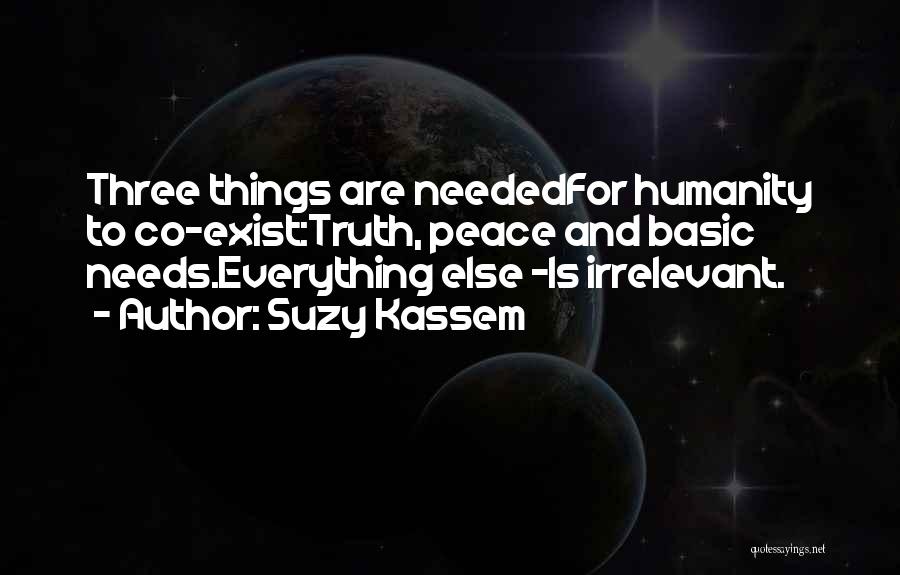 Philosophy Life Truth Irrelevant Quotes By Suzy Kassem