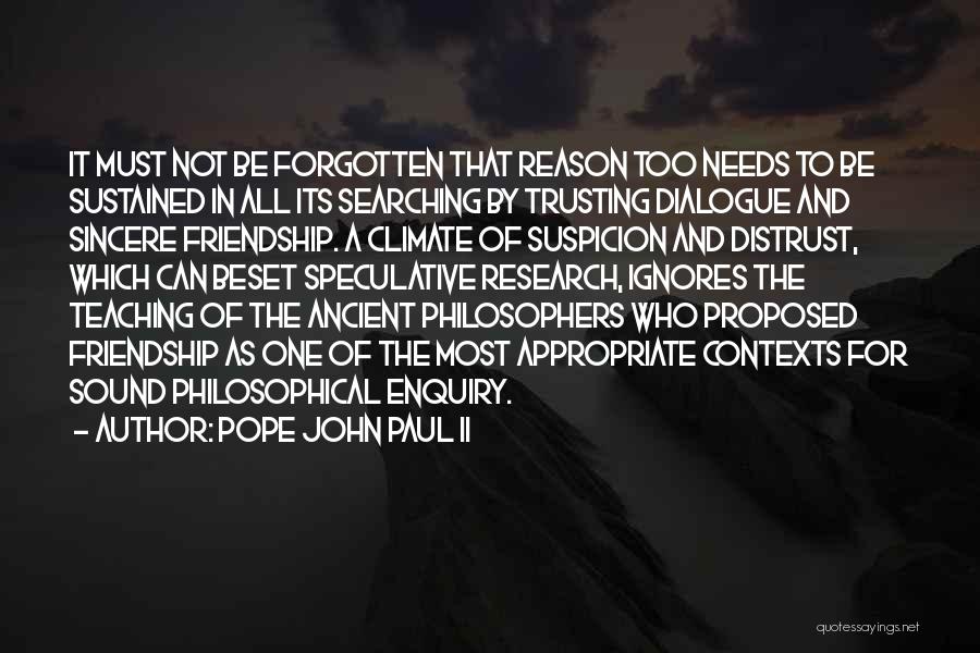 Philosophy Of Teaching Quotes By Pope John Paul II