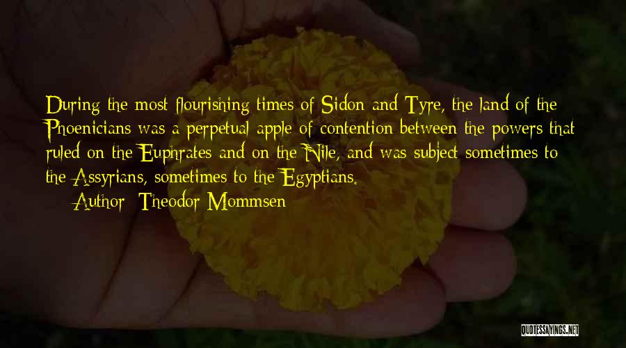 Phoenicians Quotes By Theodor Mommsen