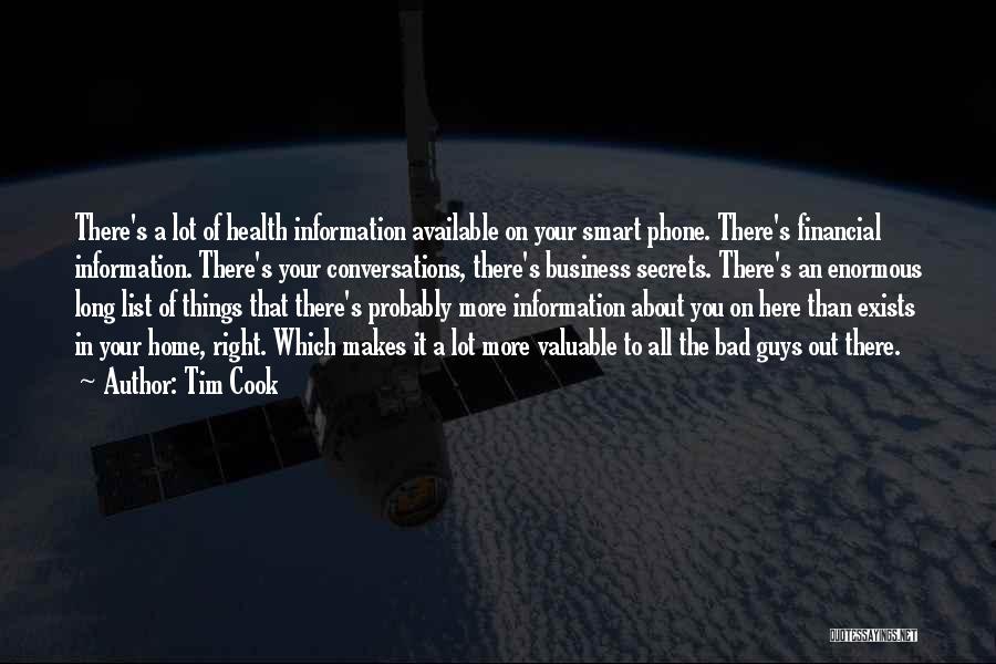 Phone Conversations Quotes By Tim Cook