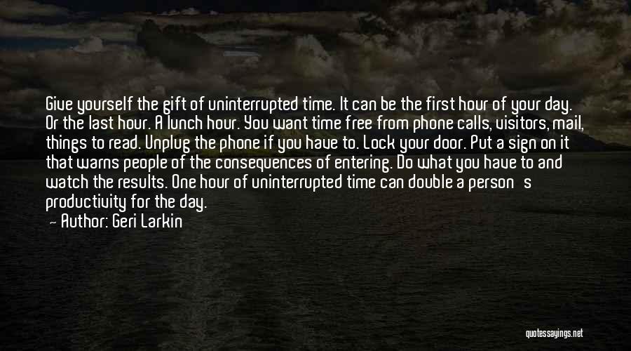 Phones Calls Quotes By Geri Larkin