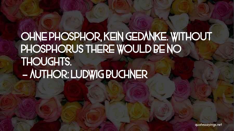 Phosphorus Quotes By Ludwig Buchner