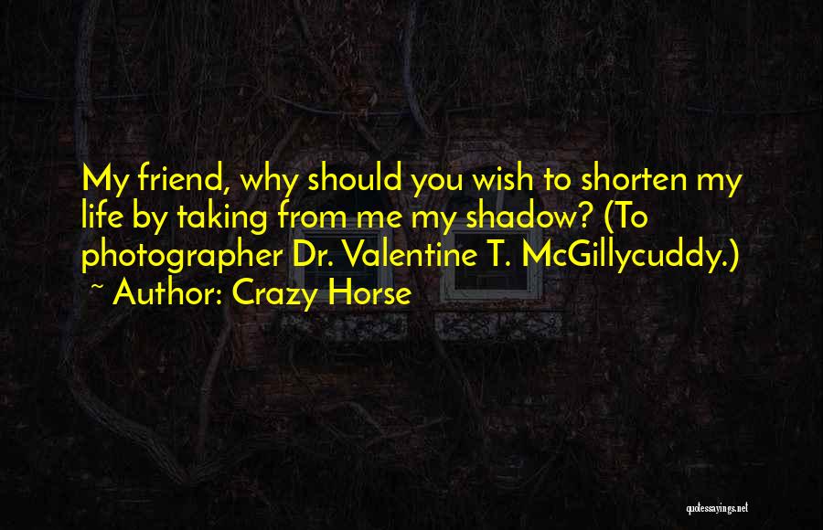 Photographer Life Quotes By Crazy Horse