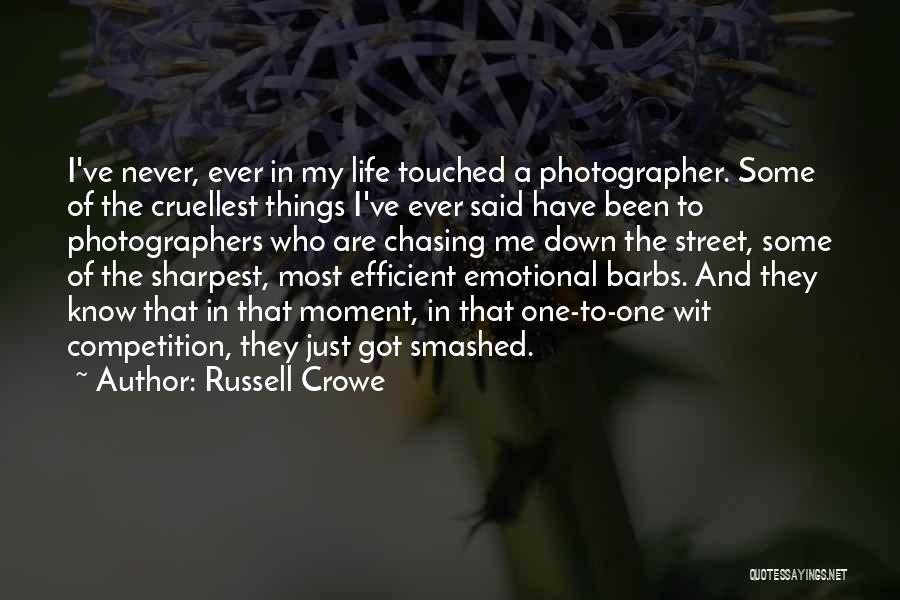 Photographers Quotes By Russell Crowe