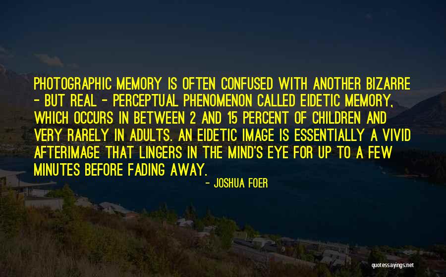 Photographic Memory Quotes By Joshua Foer