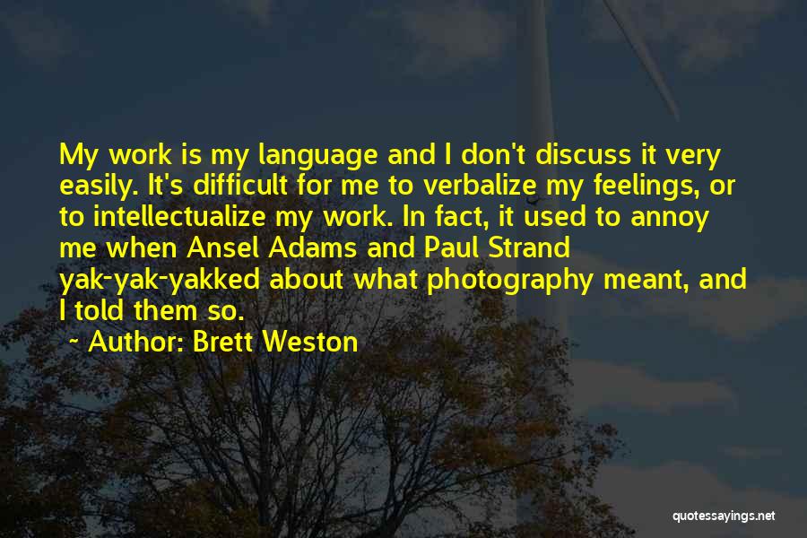 Photography Ansel Adams Quotes By Brett Weston