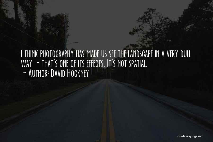 Photography Landscape Quotes By David Hockney
