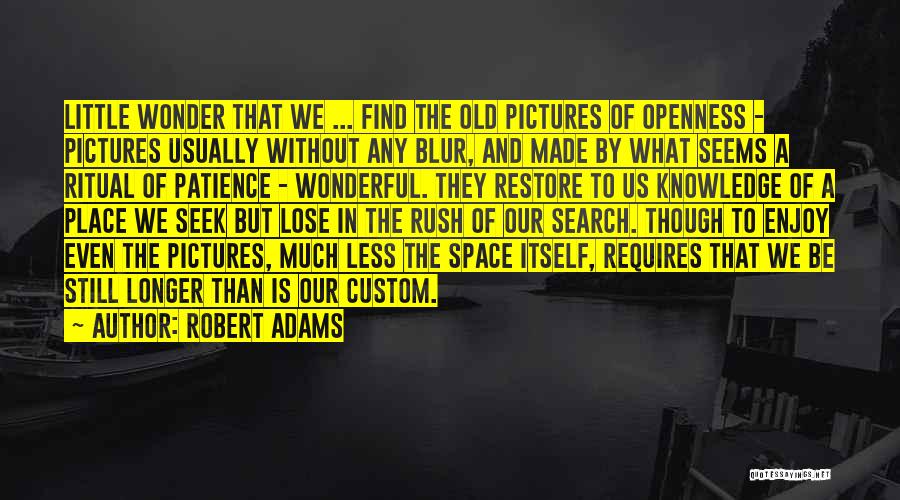 Photography Pictures Quotes By Robert Adams