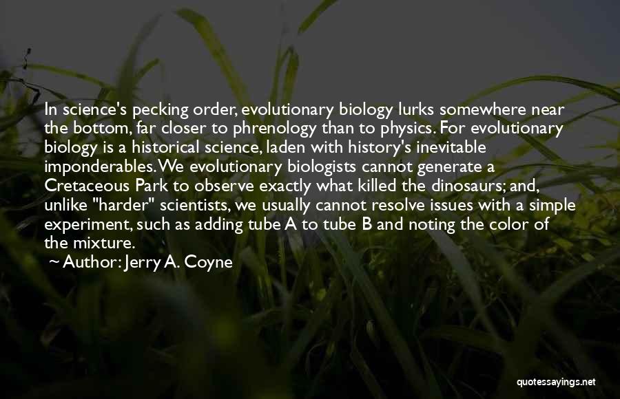 Phrenology Quotes By Jerry A. Coyne