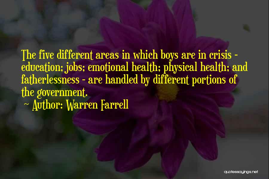 Physical And Emotional Health Quotes By Warren Farrell