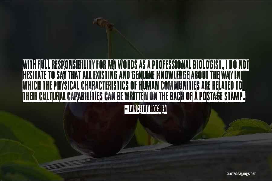 Physical Characteristics Quotes By Lancelot Hogben Physical Characteristics Quotes By Lancelot Hogben