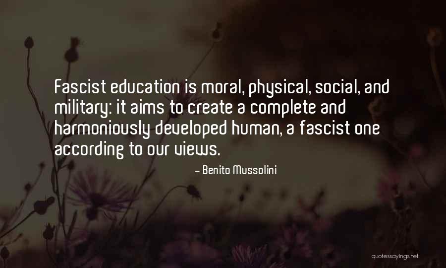 Physical Education Quotes By Benito Mussolini