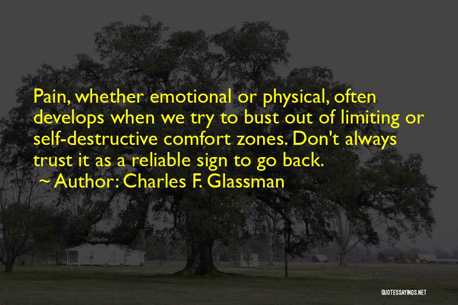 Physical Emotional Pain Quotes By Charles F. Glassman