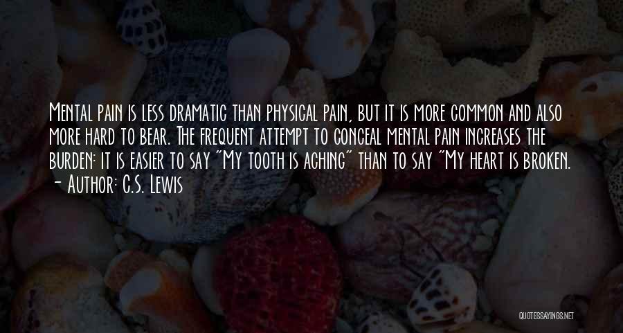 Physical Mental Pain Quotes By C.S. Lewis