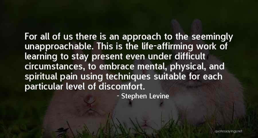 Physical Pain Quotes By Stephen Levine