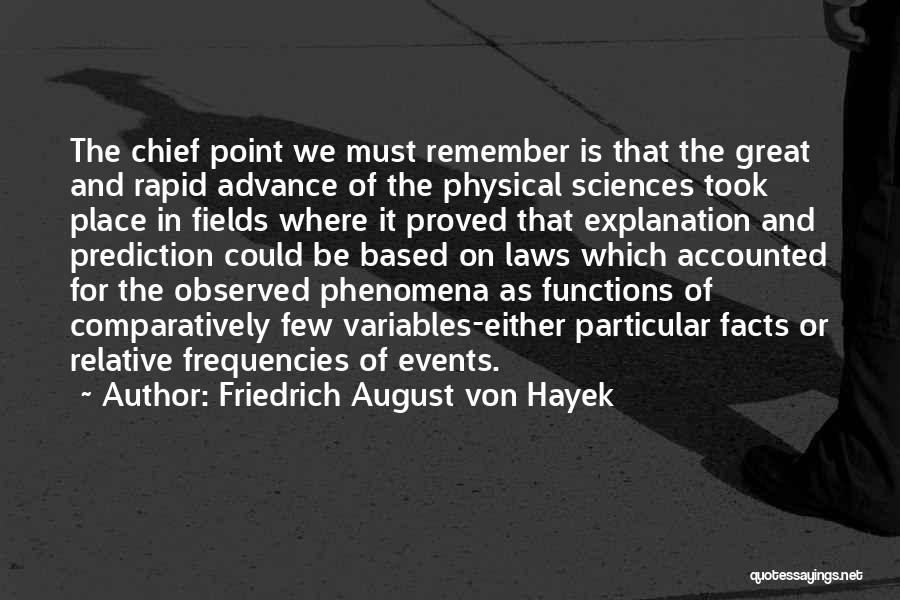 Physical Sciences Quotes By Friedrich August Von Hayek