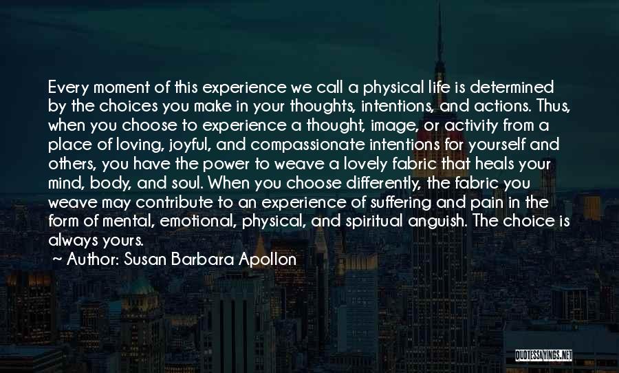 Physical Spiritual Health Quotes By Susan Barbara Apollon