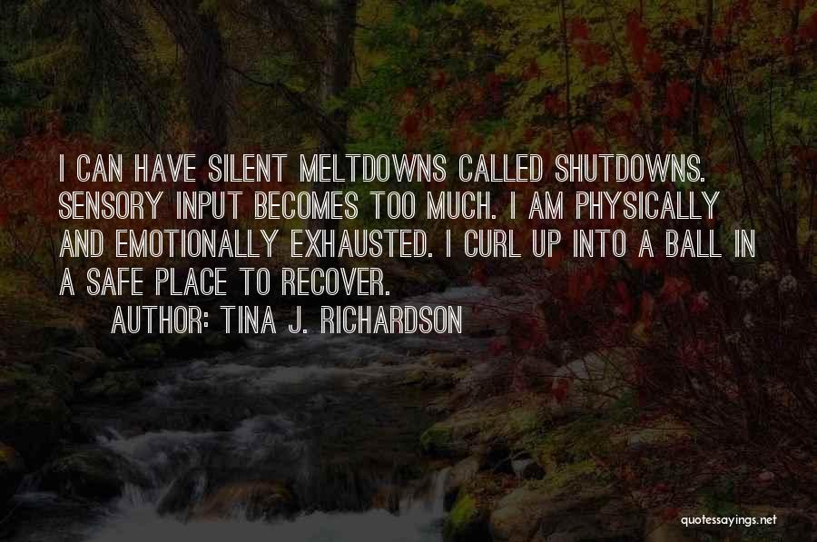 Physically And Emotionally Exhausted Quotes By Tina J. Richardson