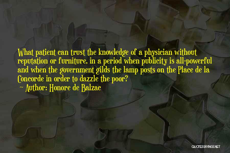 Physician Patient Quotes By Honore De Balzac