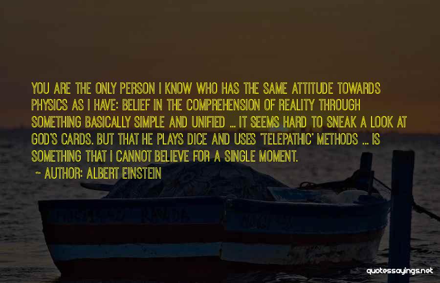 Physics And God Quotes By Albert Einstein