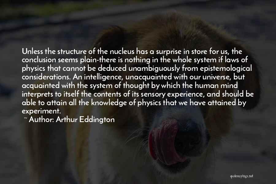 Physics Experiment Quotes By Arthur Eddington