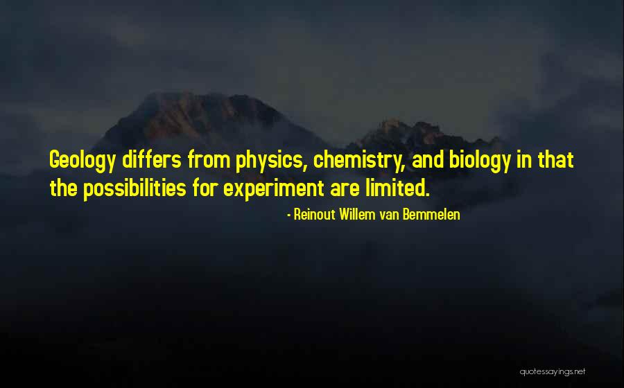 Physics Experiment Quotes By Reinout Willem Van Bemmelen