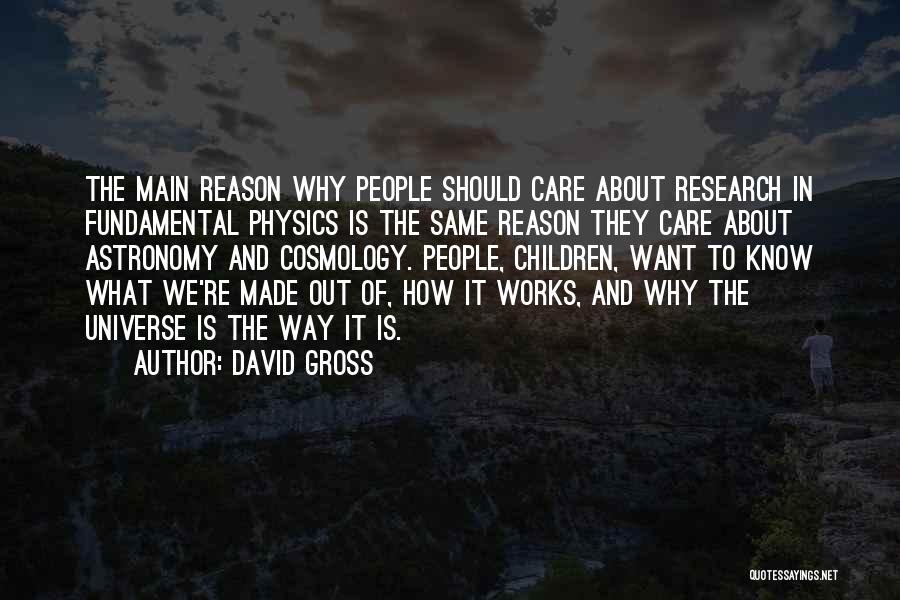 Physics Research Quotes By David Gross