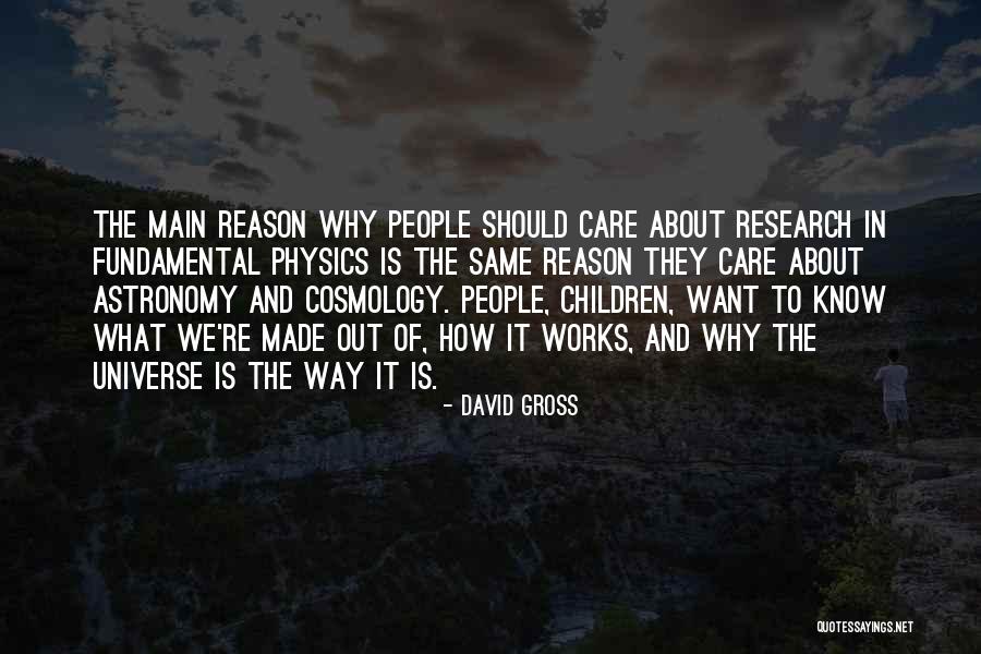 Physics Research Quotes By David Gross