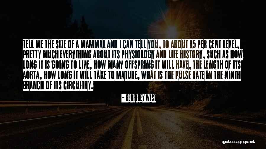 Physiology Life Quotes By Geoffrey West Physiology Life Quotes By Geoffrey West
