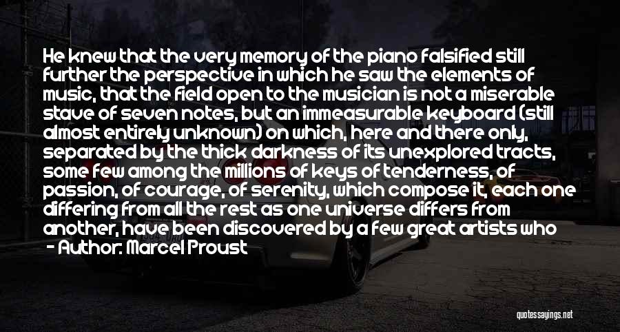 Piano Keyboard Quotes By Marcel Proust