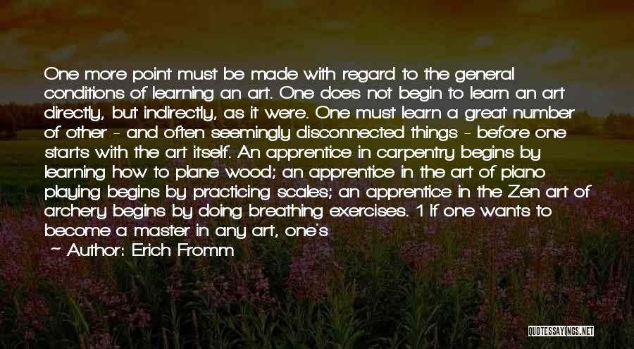Piano Practicing Quotes By Erich Fromm