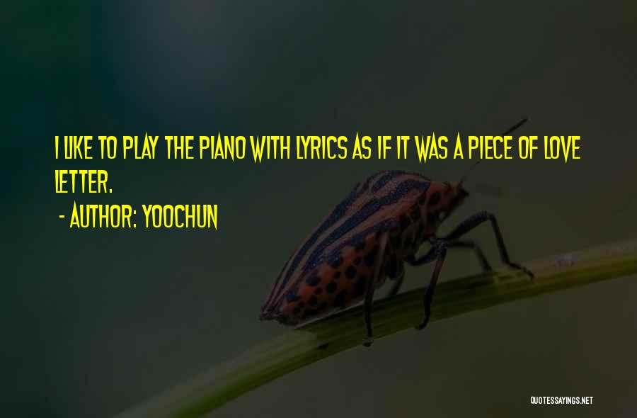Piano Quotes By Yoochun