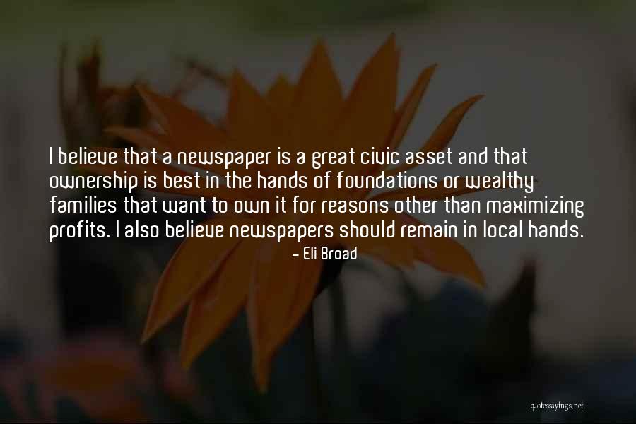 Piatto Ristorante Quotes By Eli Broad Piatto Ristorante Quotes By Eli Broad